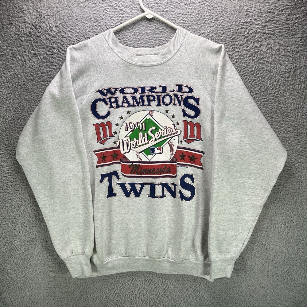 Vintage Minnesota Twins World Series Crewneck Sweatshirt Fits Large Made in USA